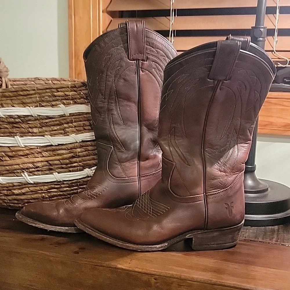 FRYE cowboy boots, Billy pull on - Picture 3 of 3